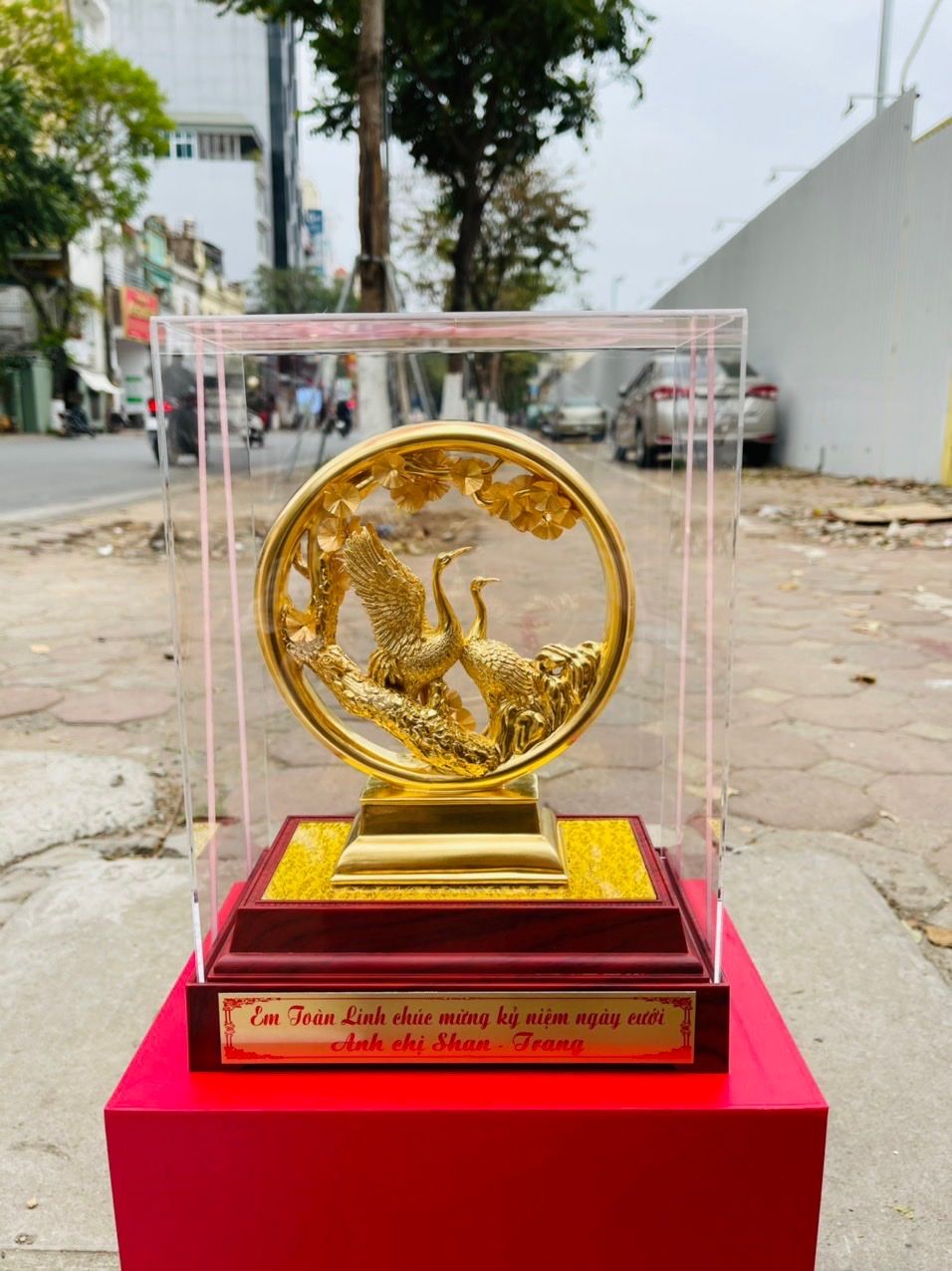 QUÀ TẶNG TÙNG HẠC DIÊN NIÊN MẠ VÀNG