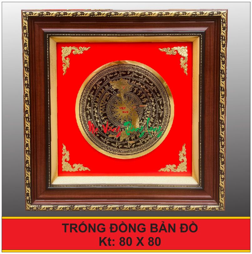  TRANH TRỐNG ĐỒNG ĂN MÒN 80 X 80 