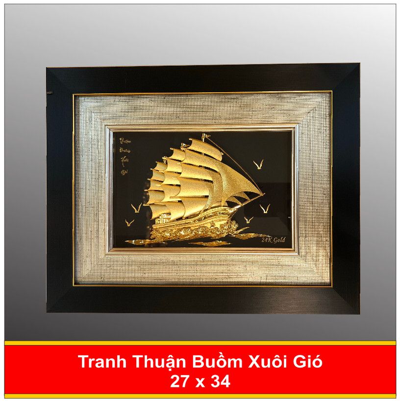 Tranh Thuận Buồm Xuôi Gió Mạ Vàng - 2734D