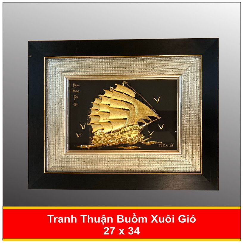  Tranh Thuận Buồm Xuôi Gió Mạ Vàng - 2734D 