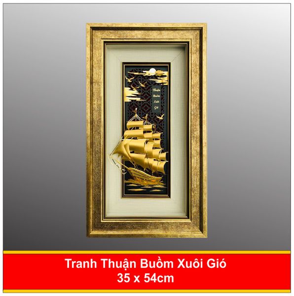  Tranh Thuận Buồm Xuôi Gió Mạ Vàng - 3554 
