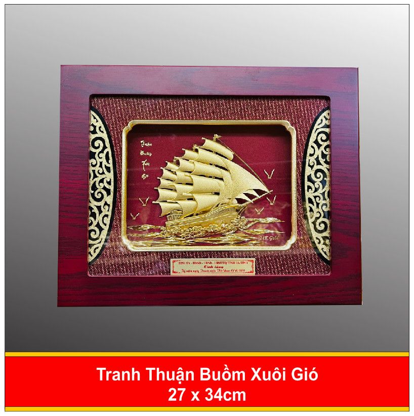 Tranh Thuận Buồm Xuôi Gió Mạ Vàng - 2734