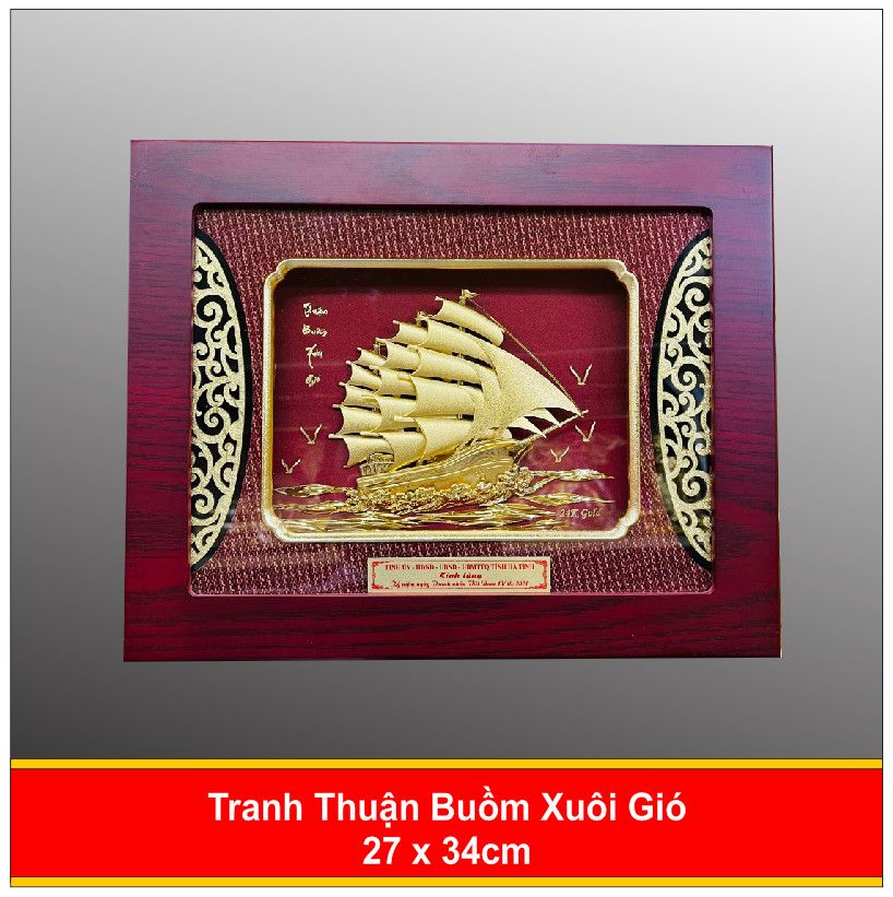  Tranh Thuận Buồm Xuôi Gió Mạ Vàng - 2734 