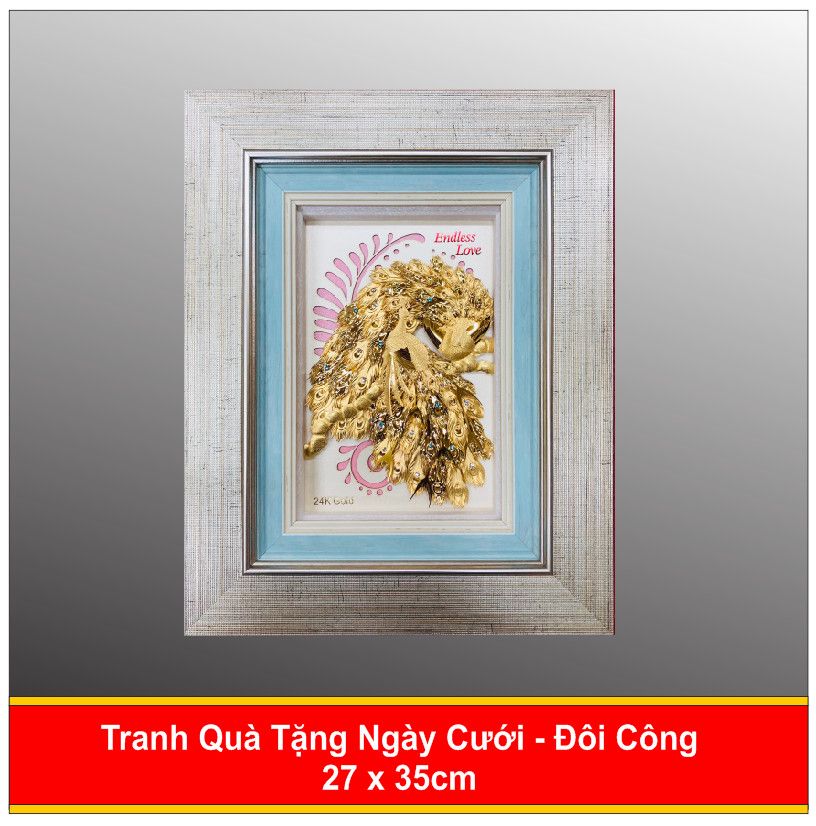 Quà Tặng Đám Cưới Đôi Thiên Nga Mạ Vàng - 2424