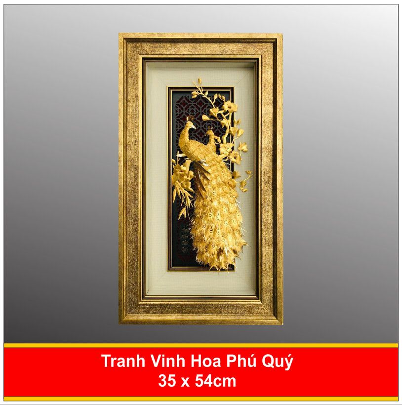 Tranh Vinh Hoa Phú Quý Mạ Vàng - 4281
