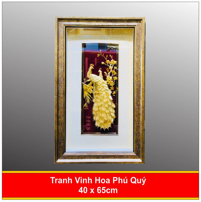 Tranh Phúc Lộc Trường Tồn Mạ Vàng