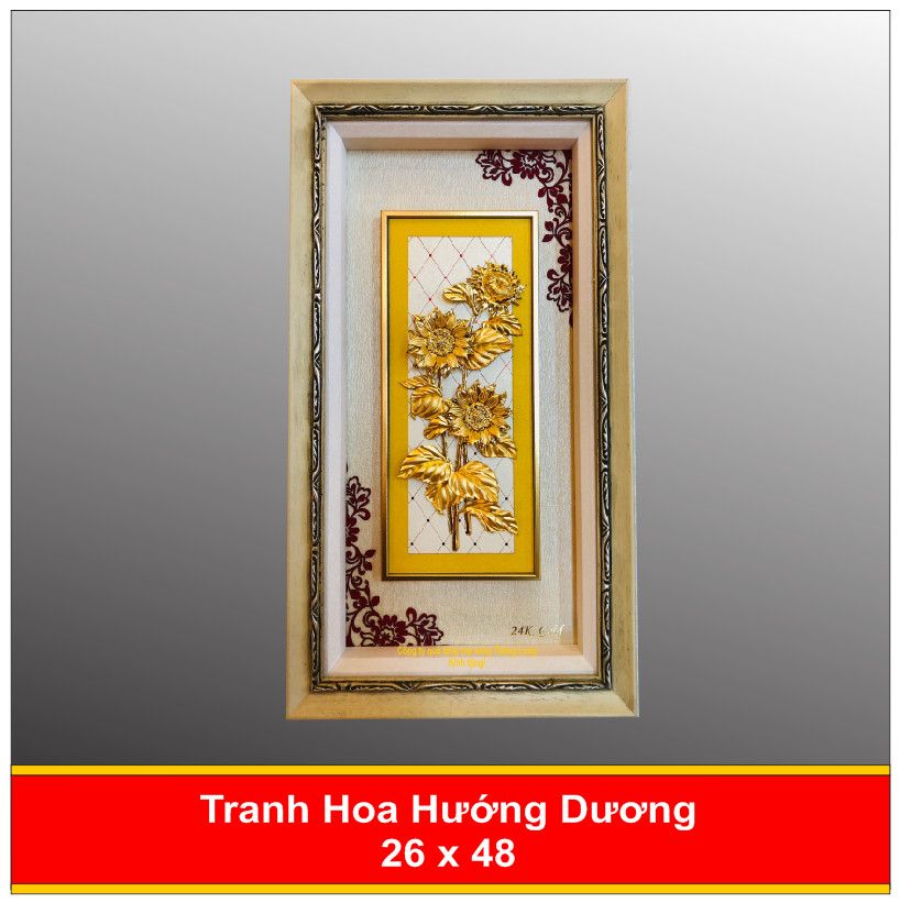 Tranh Hoa Lan Mạ Vàng - 2648