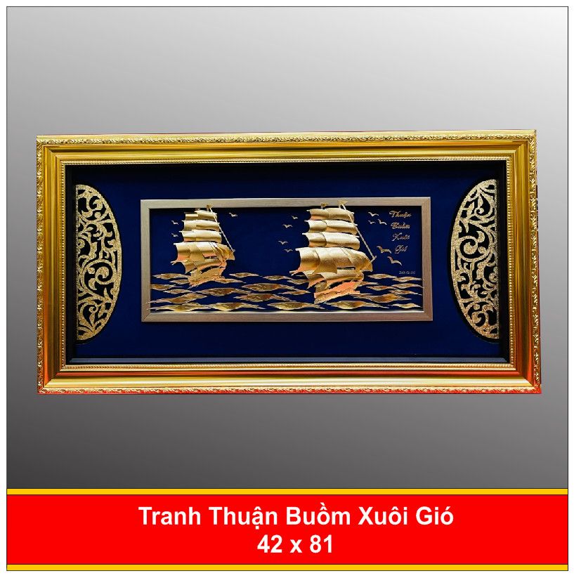 Tranh Thuận Buồm Xuôi Gió Mạ Vàng - 4281