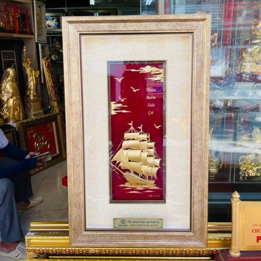 Tranh Thuận Buồm Xuôi Gió Mạ Vàng - 3554