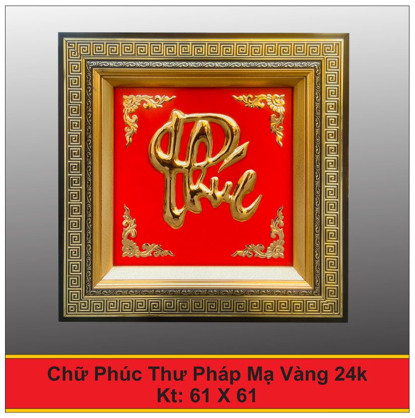  Tranh Chữ Thọ Thư Pháp Mạ Vàng 