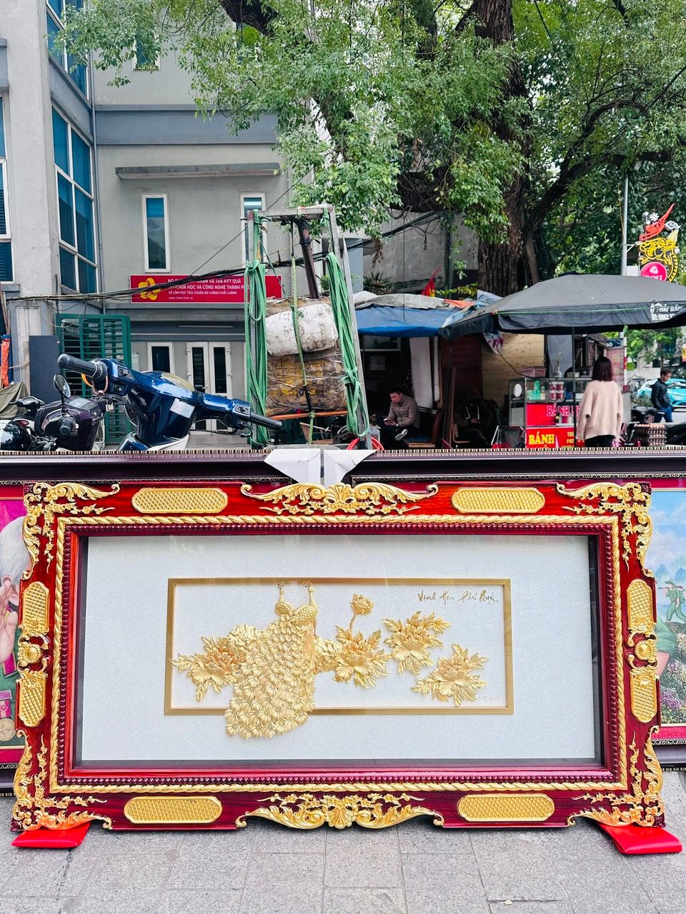 TRANH VINH HOA PHÚ QUÝ MẠ VÀNG