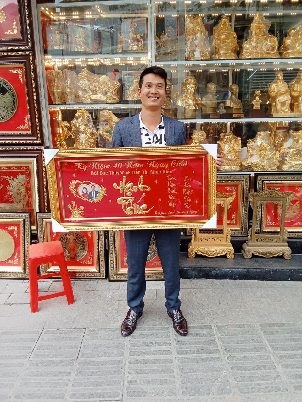 TRANH KỶ NIỆM 40 NĂM NGÀY CƯỚI CAO CẤP