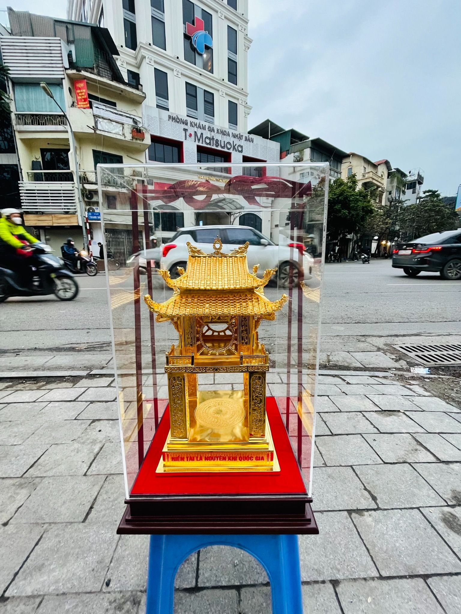 Khuê Văn Các Mạ Vàng Cao 50cm