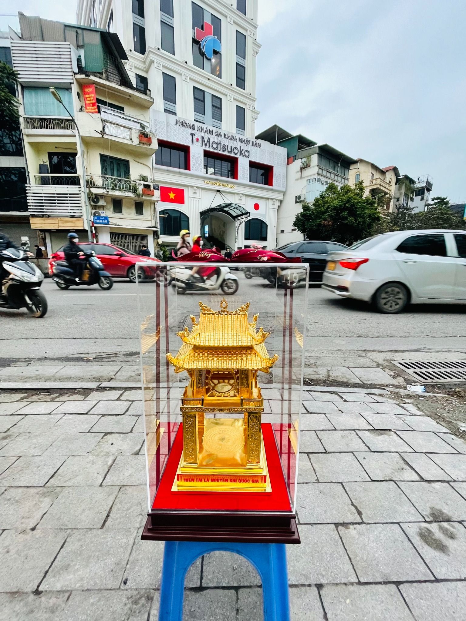 Khuê Văn Các Mạ Vàng Cao 50cm