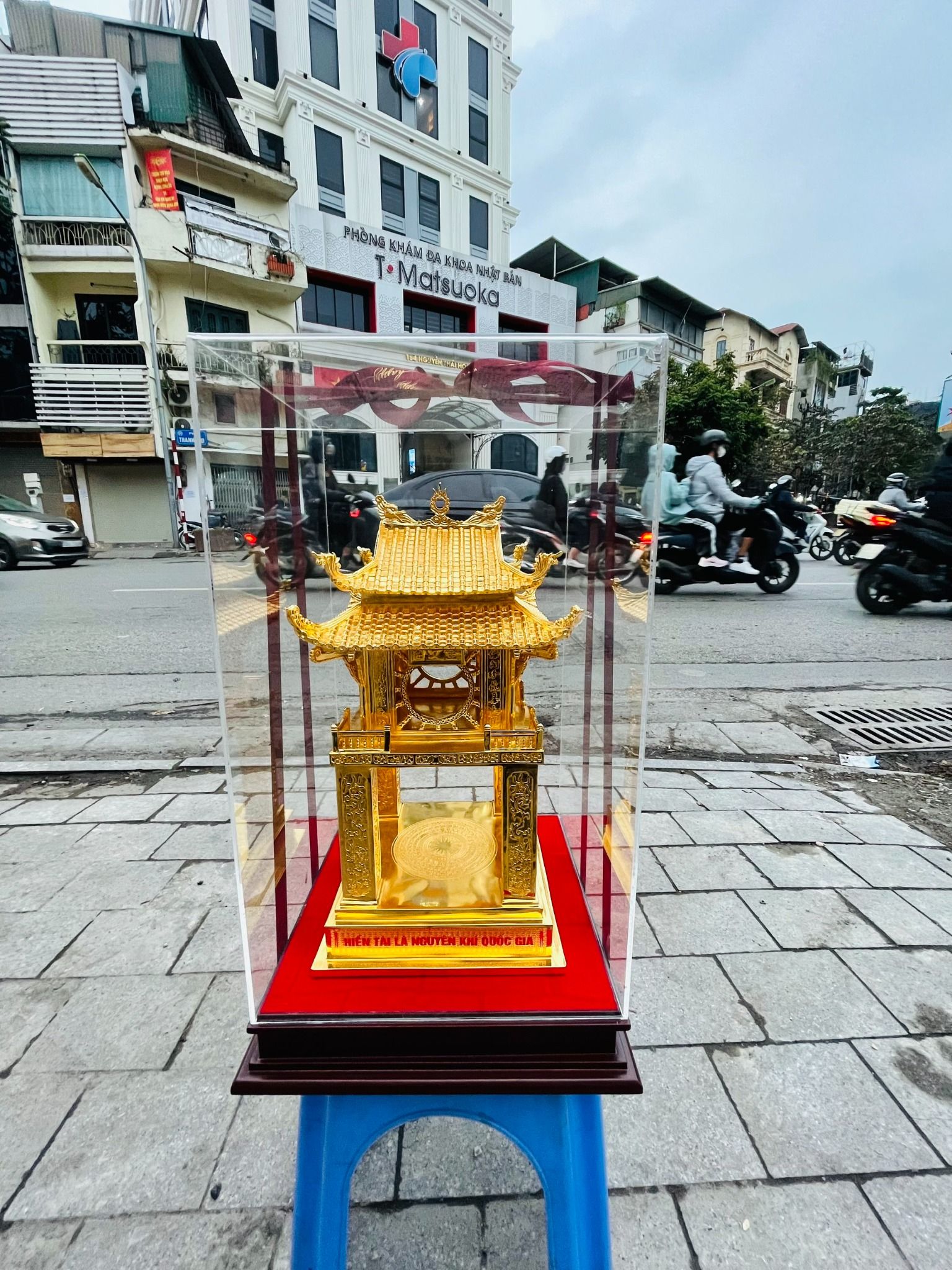 Khuê Văn Các Mạ Vàng Cao 50cm