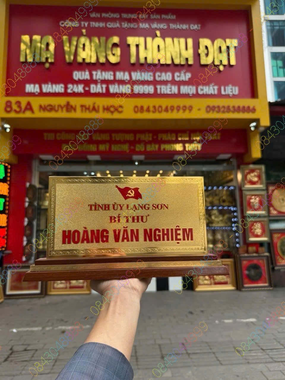 BIỂN CHỨC DANH BÍ THƯ TỈNH UỶ