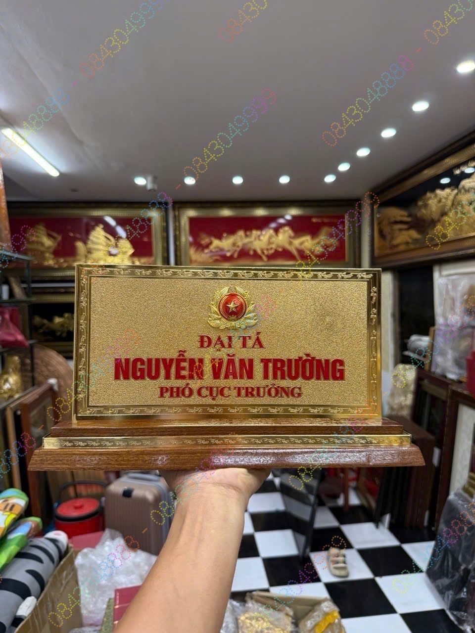 BIỂN CHỨC DANH PHÓ CHÍNH UỶ BÌNH CHỦNG PHÁO BINH