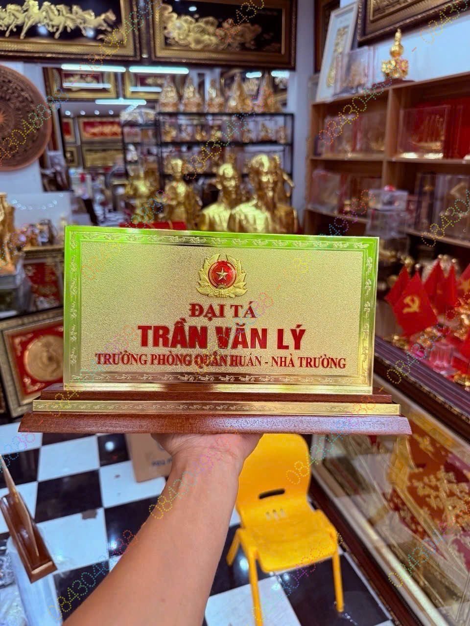 BIỂN CHỨC DANH CHỦ TỊCH TCT MẠ VÀNG