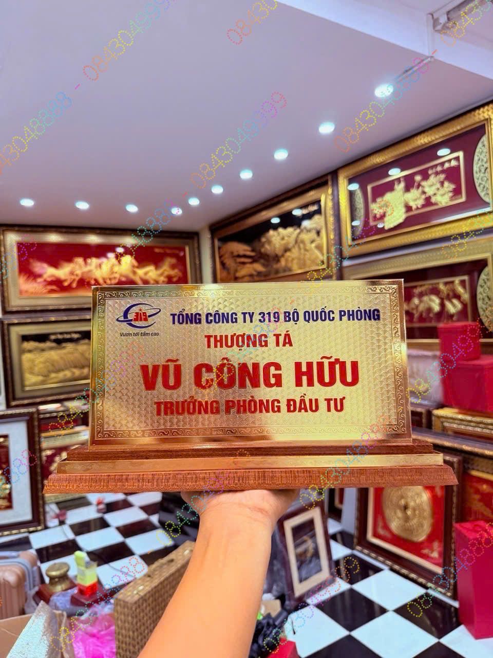 BIỂN CHỨC DANH THIẾU TƯỚNG M1