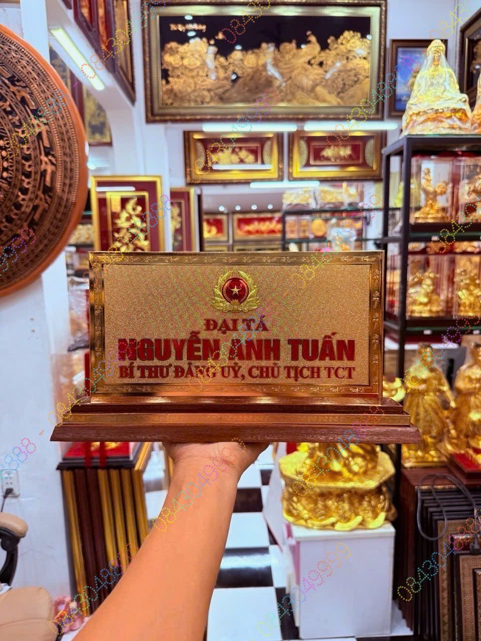 BIỂN CHỨC DANH CHỦ TỊCH TCT MẠ VÀNG