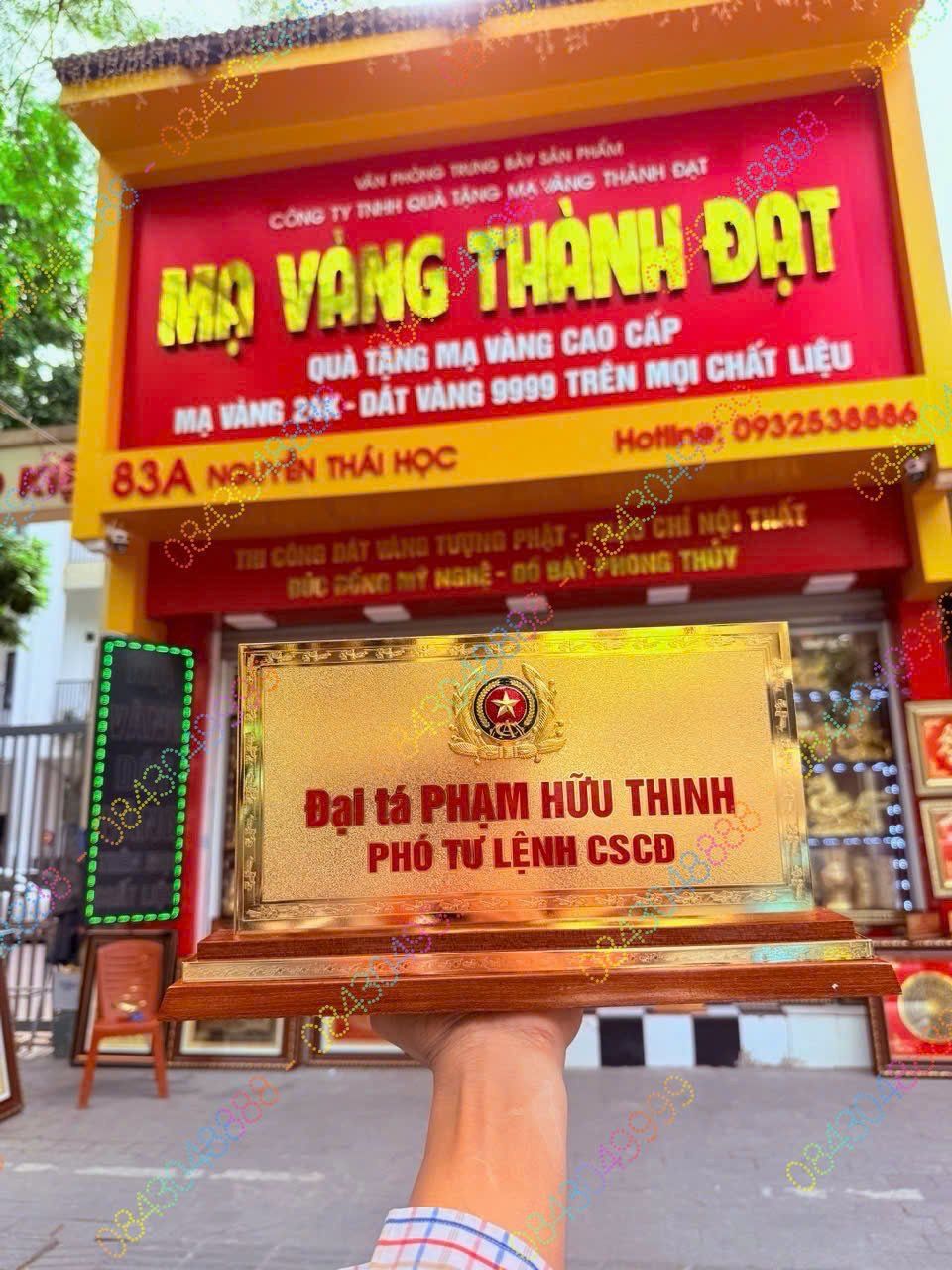 BIỂN CHỨC DANH ĐẠI TÁ CÔNG AN M1