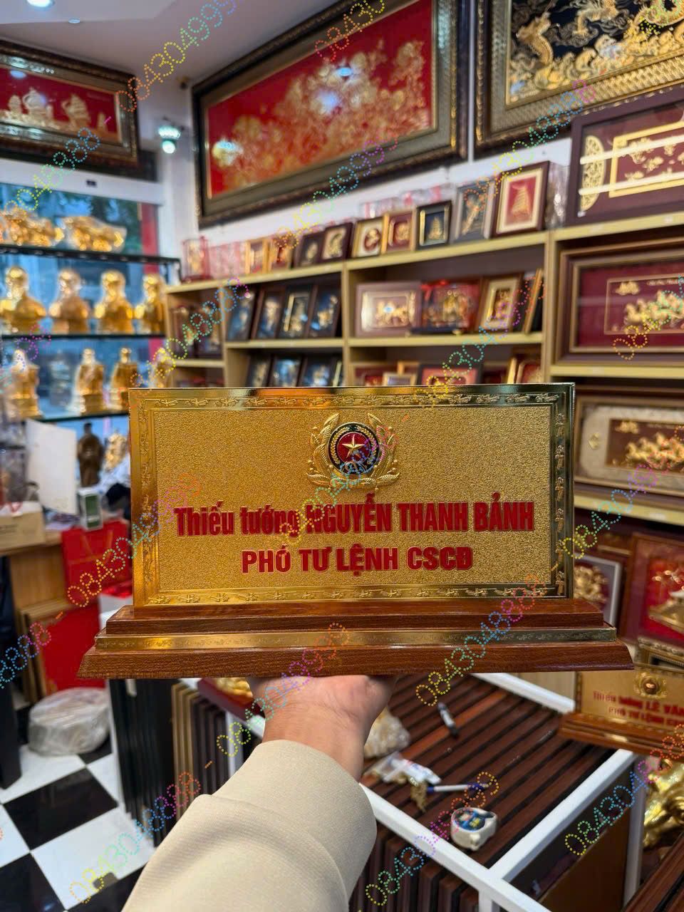 BIỂN CHỨC DANH ĐẠI TÁ CÔNG AN M1