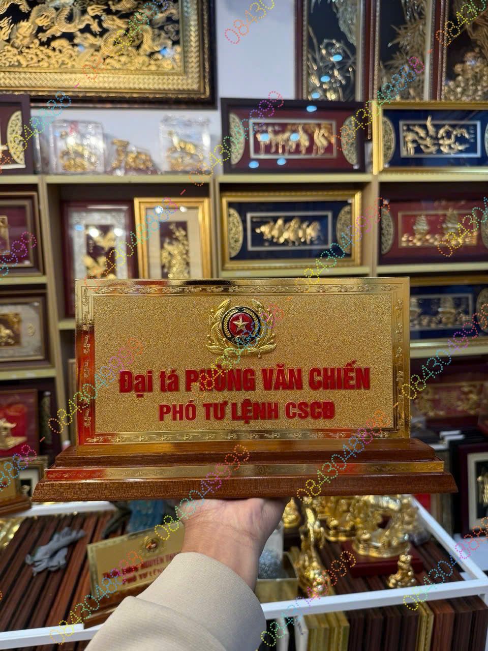 BIỂN CHỨC DANH ĐẠI TÁ CÔNG AN M3