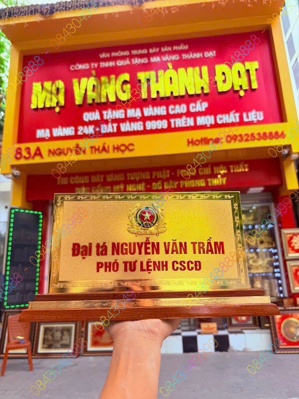 BIỂN CHỨC DANH ĐẠI TÁ CÔNG AN M2