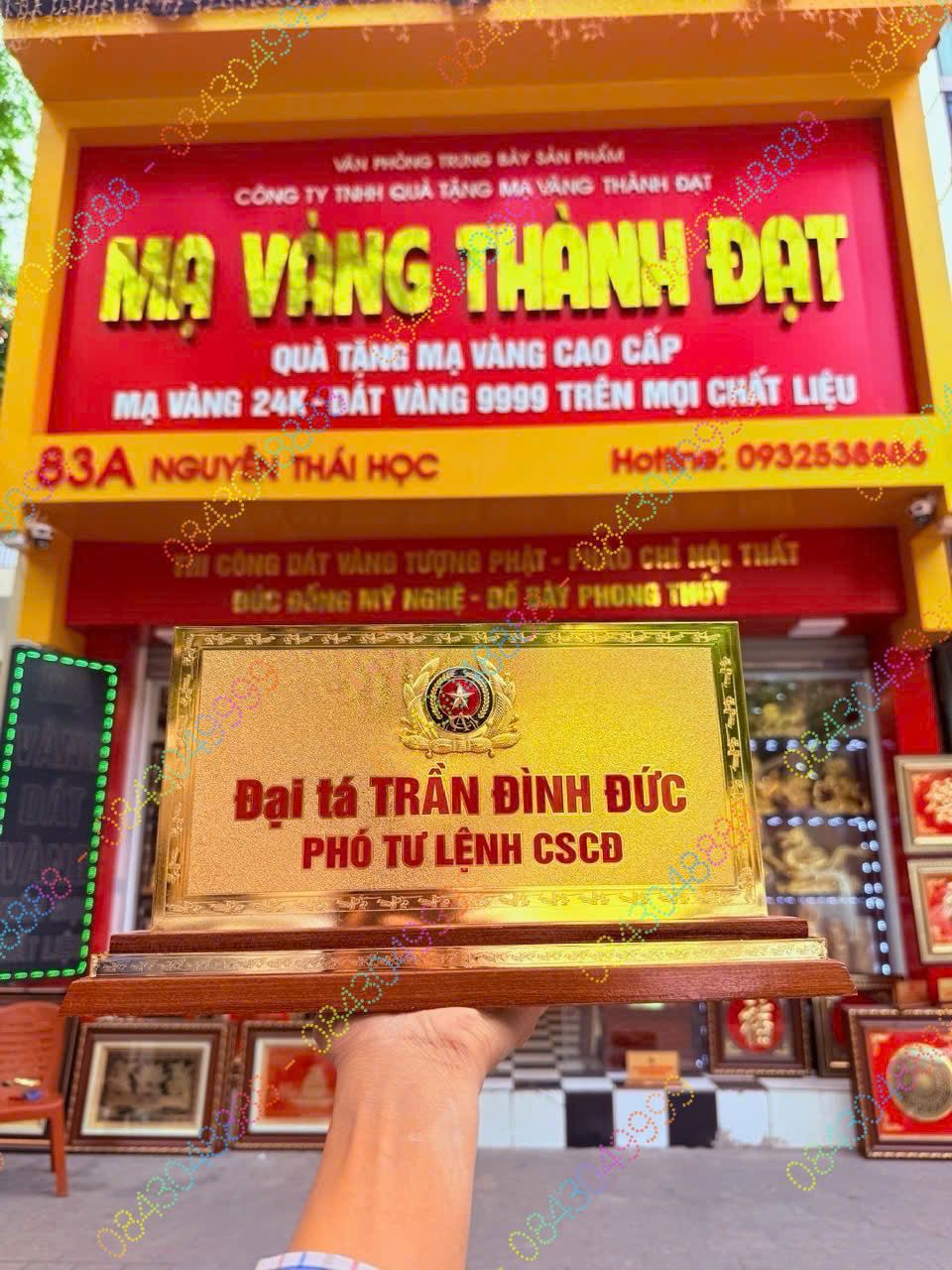 BIỂN CHỨC DANH ĐẠI TÁ CÔNG AN M2