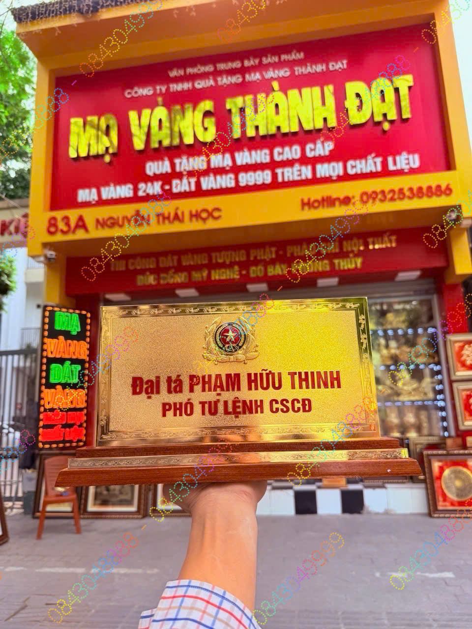 BIỂN CHỨC DANH ĐẠI TÁ CÔNG AN M2