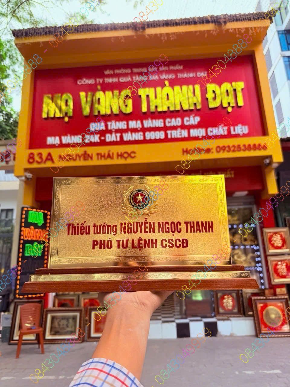 BIỂN CHỨC DANH ĐẠI TÁ CÔNG AN M2