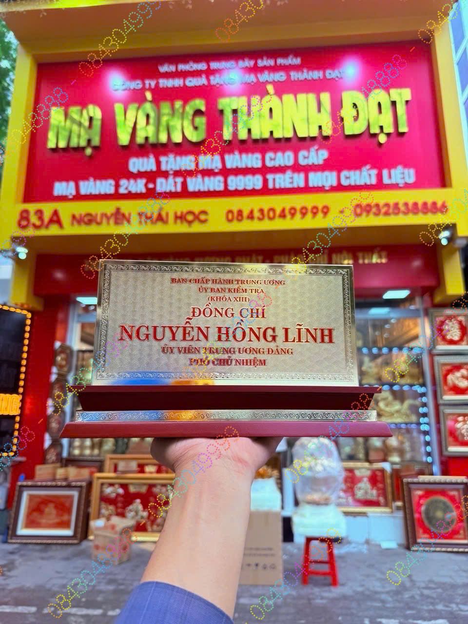 BIỂN CHỨC DANH BAN KIỂM TRA TRUNG ƯƠNG M3 MẠ VÀNG