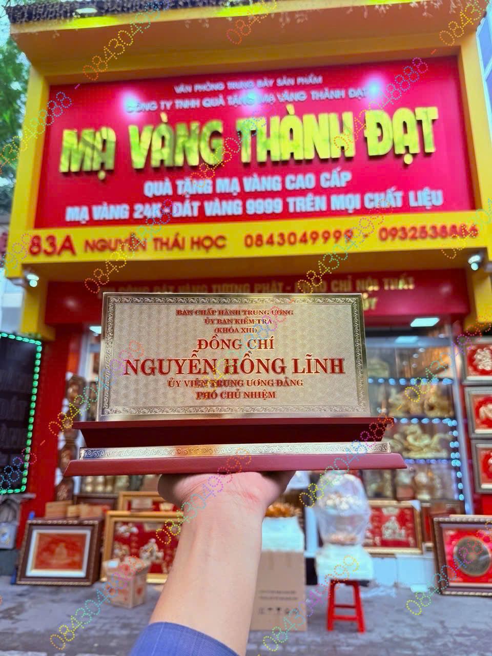 BIỂN CHỨC DANH BAN KIỂM TRA TRUNG ƯƠNG M2 MẠ VÀNG