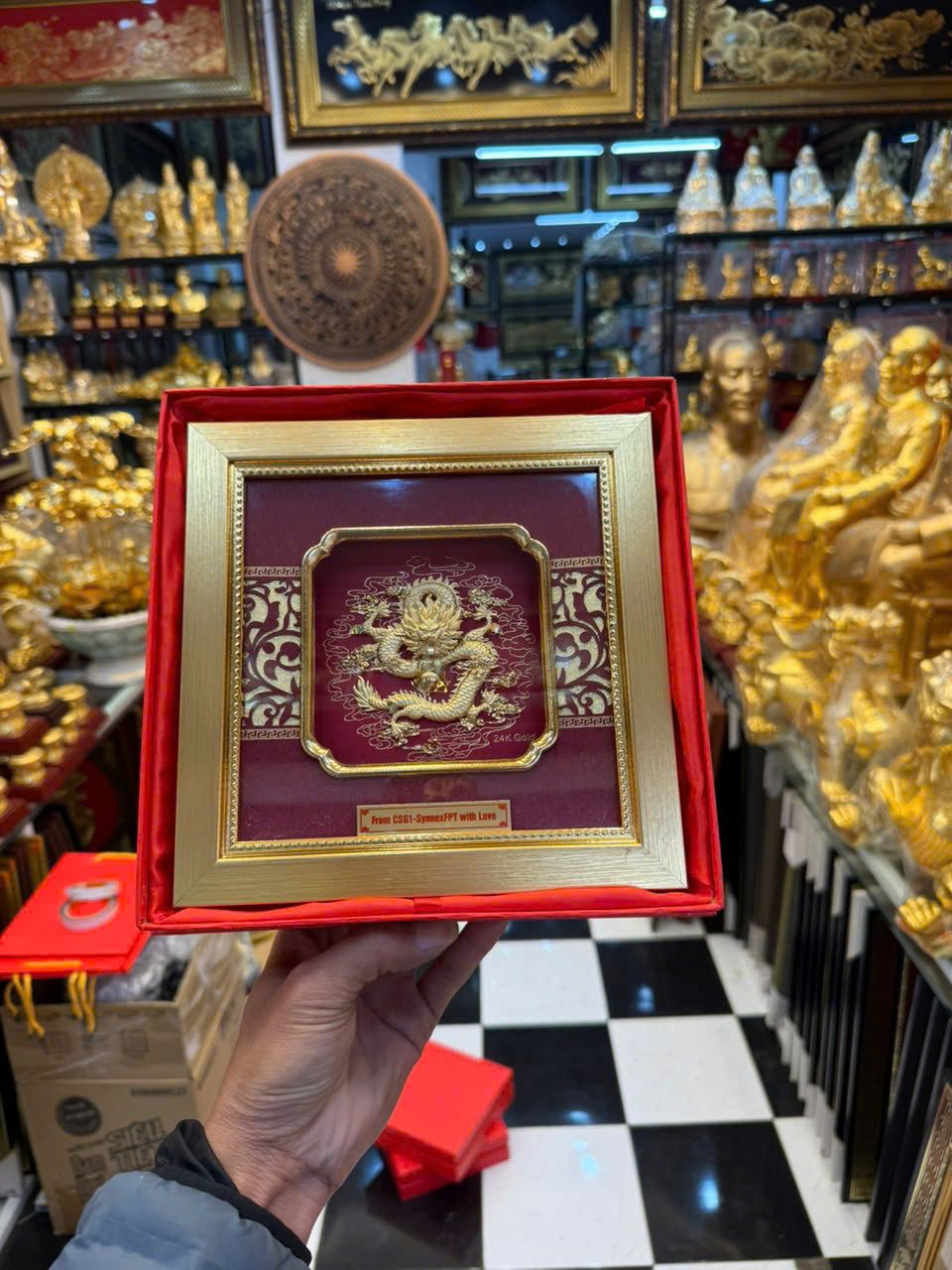 Tranh Công - Như ý Cát tường Mạ Vàng - 2020