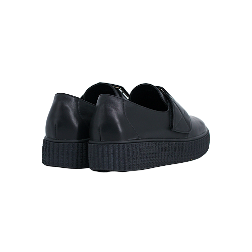 Giày Sneaker Nữ Da Slip On Đen 593.18