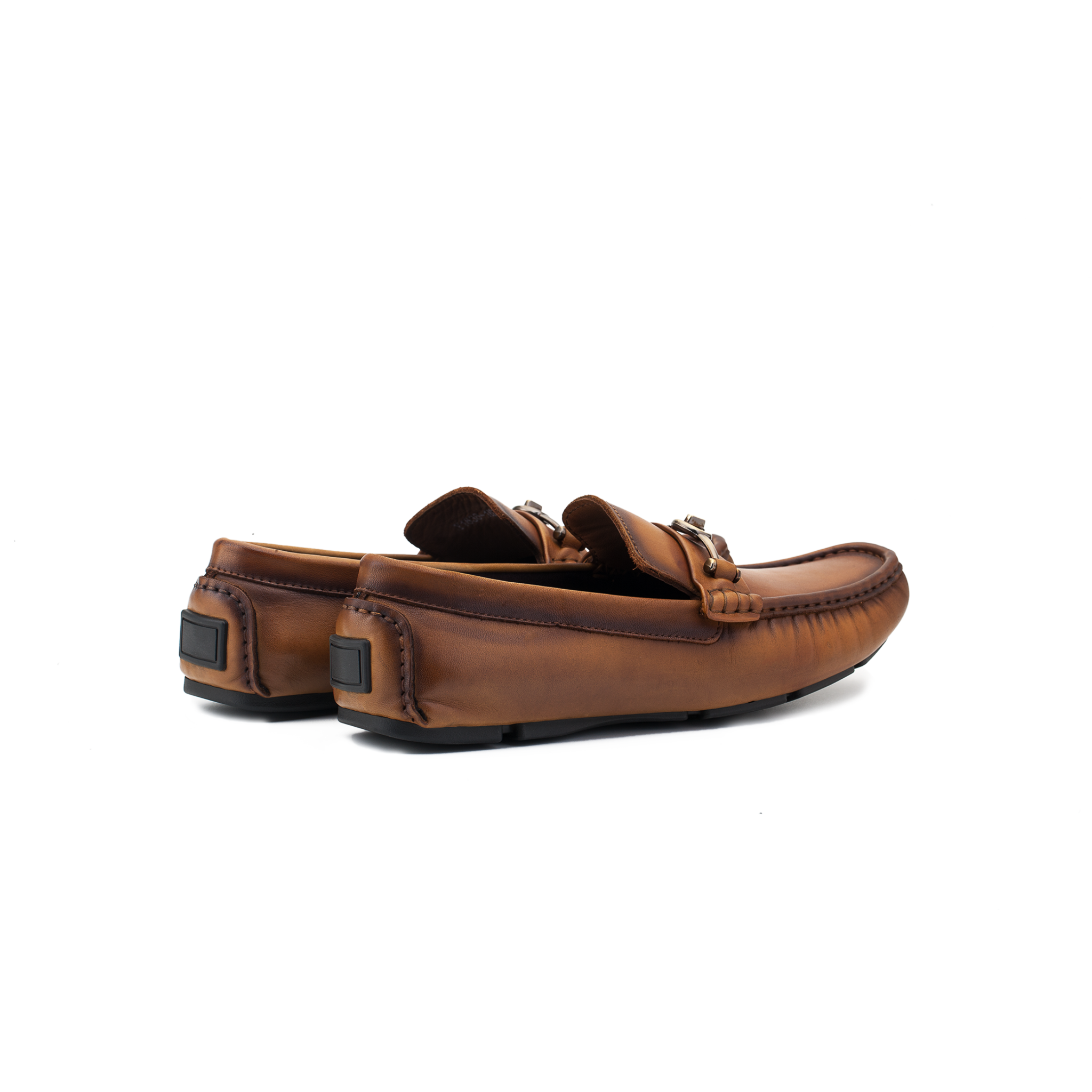 Giày Moccasin Nam Da Nâu Vàng 28A.10