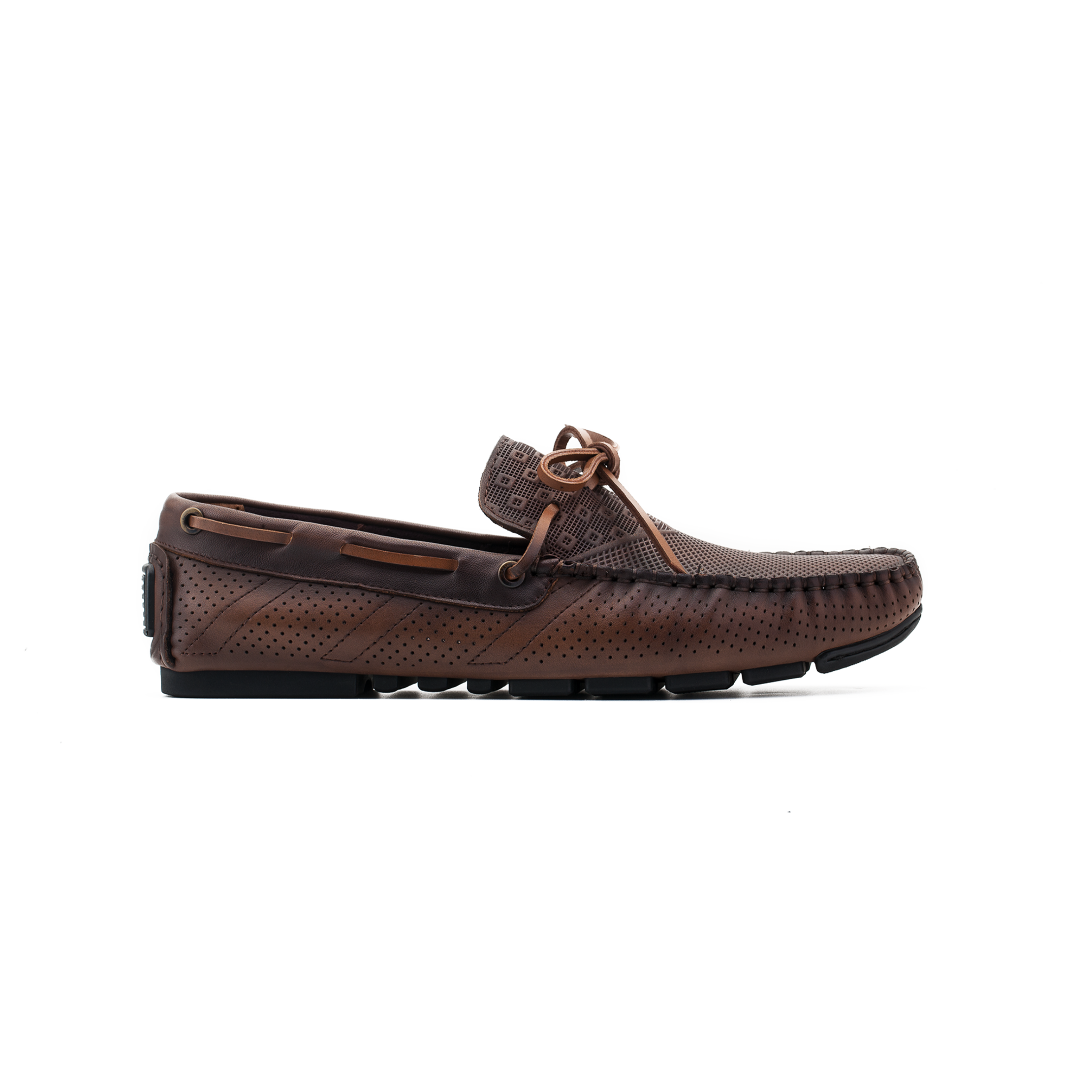 Giày Moccasin Nam Da Nâu 28A.11