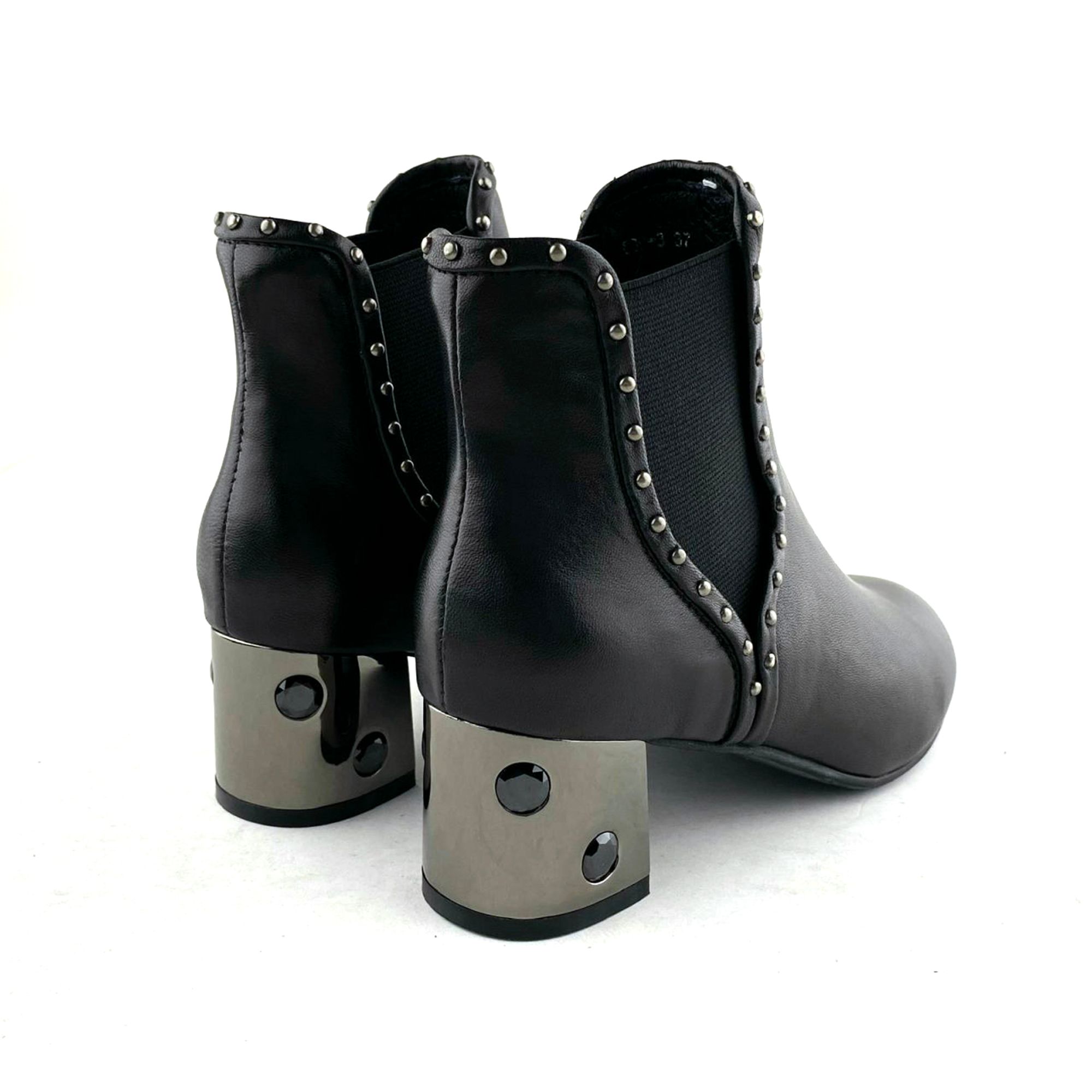 Giày Boot Da Nữ Đen 83.2