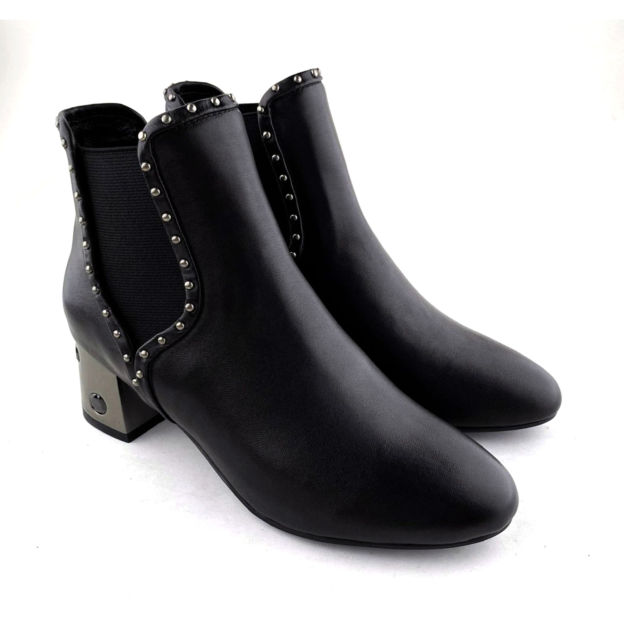 Giày Boot Da Nữ Đen 83.2