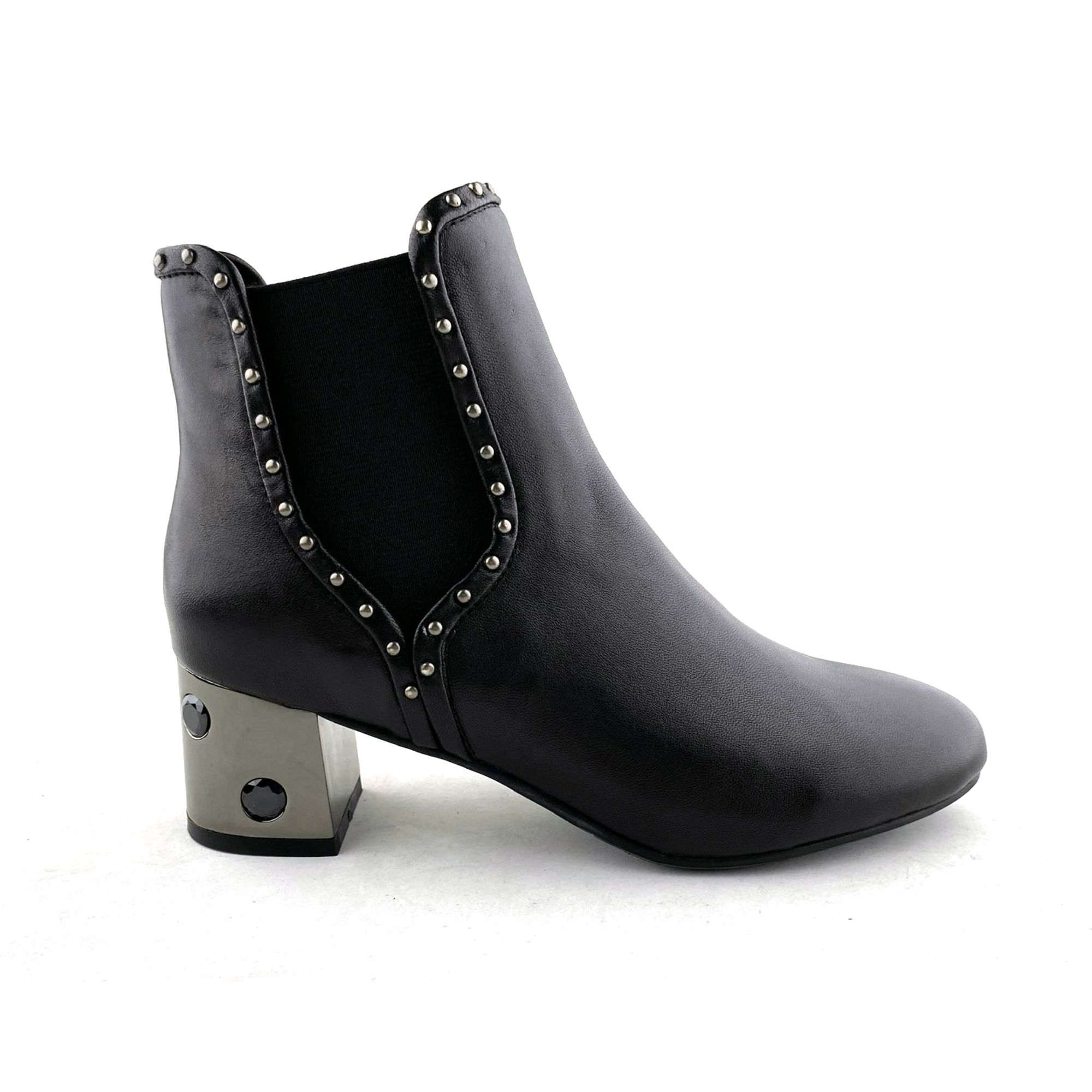 Giày Boot Da Nữ Đen 83.2