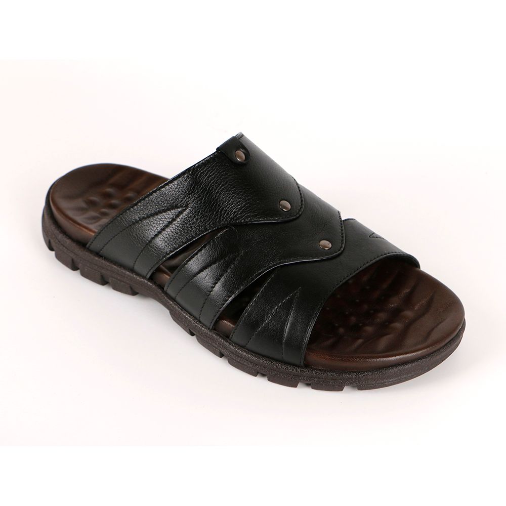 Sandal Da Nam Đế Vân Nâu Đen 933.8