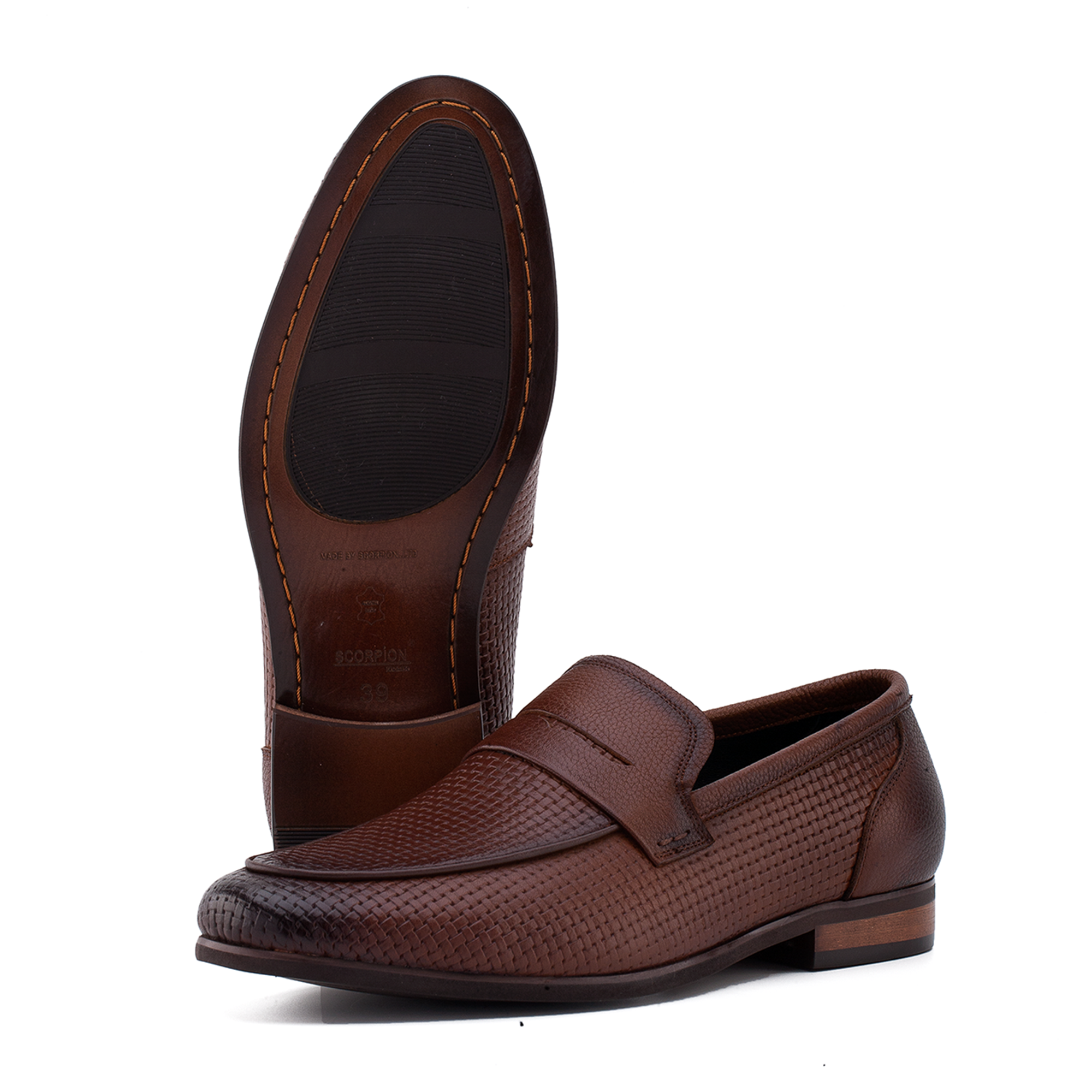 Giày Loafer Nam Nâu 28A.27