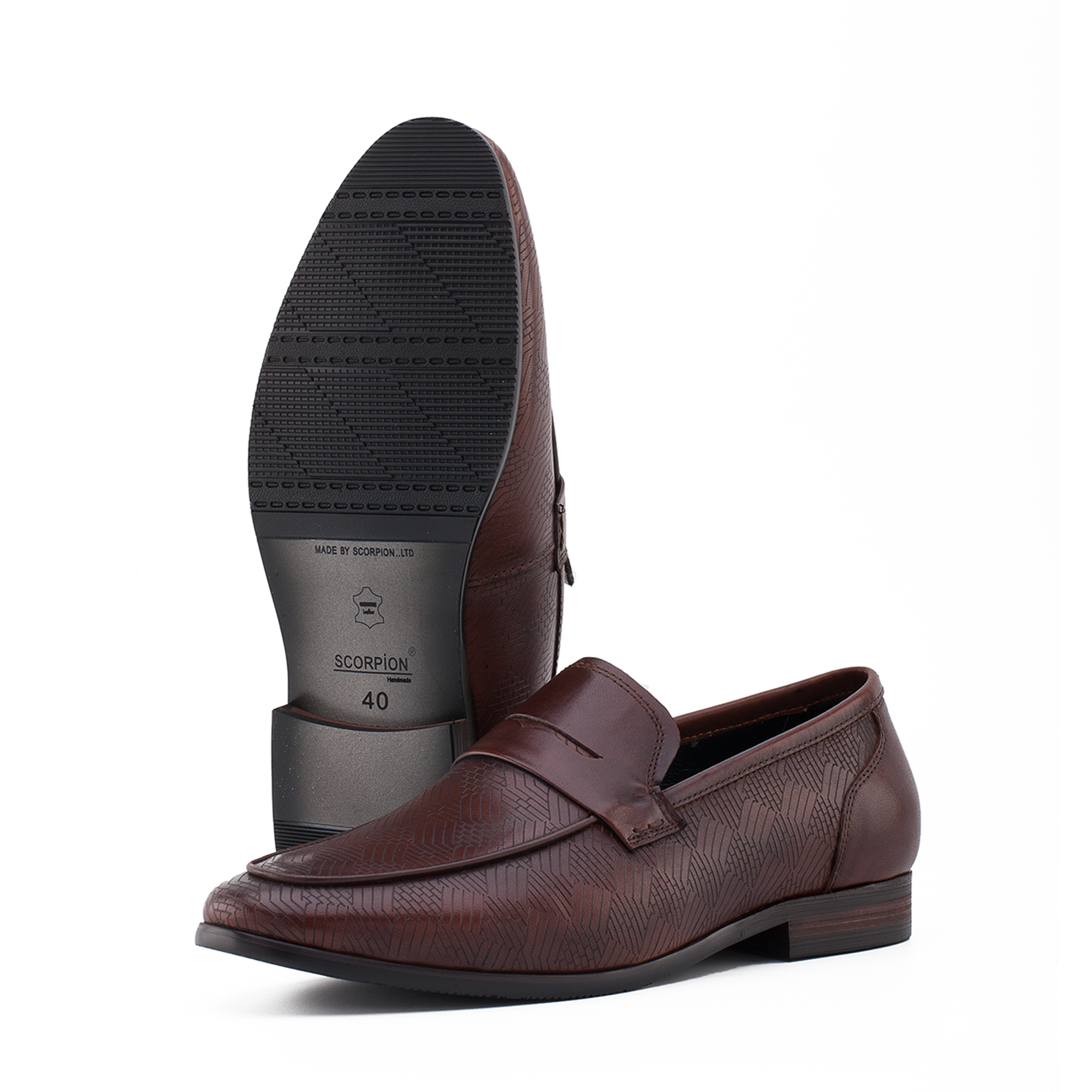 Giày Loafer Nam Nâu 28A.31