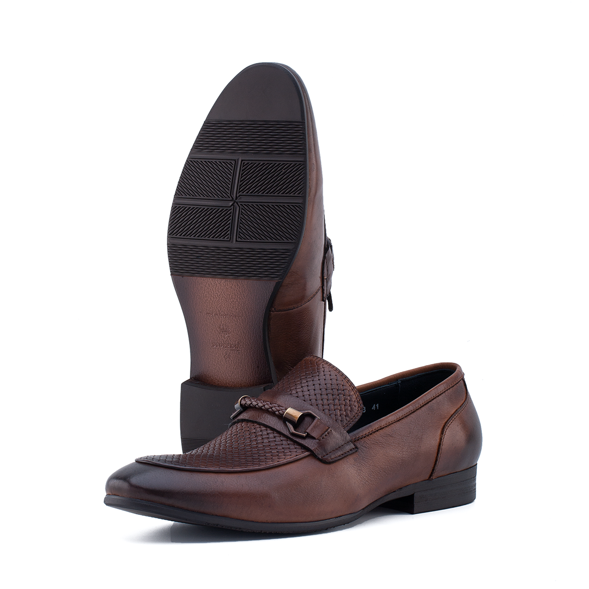 Giày Loafer Nam Nâu 28A.38