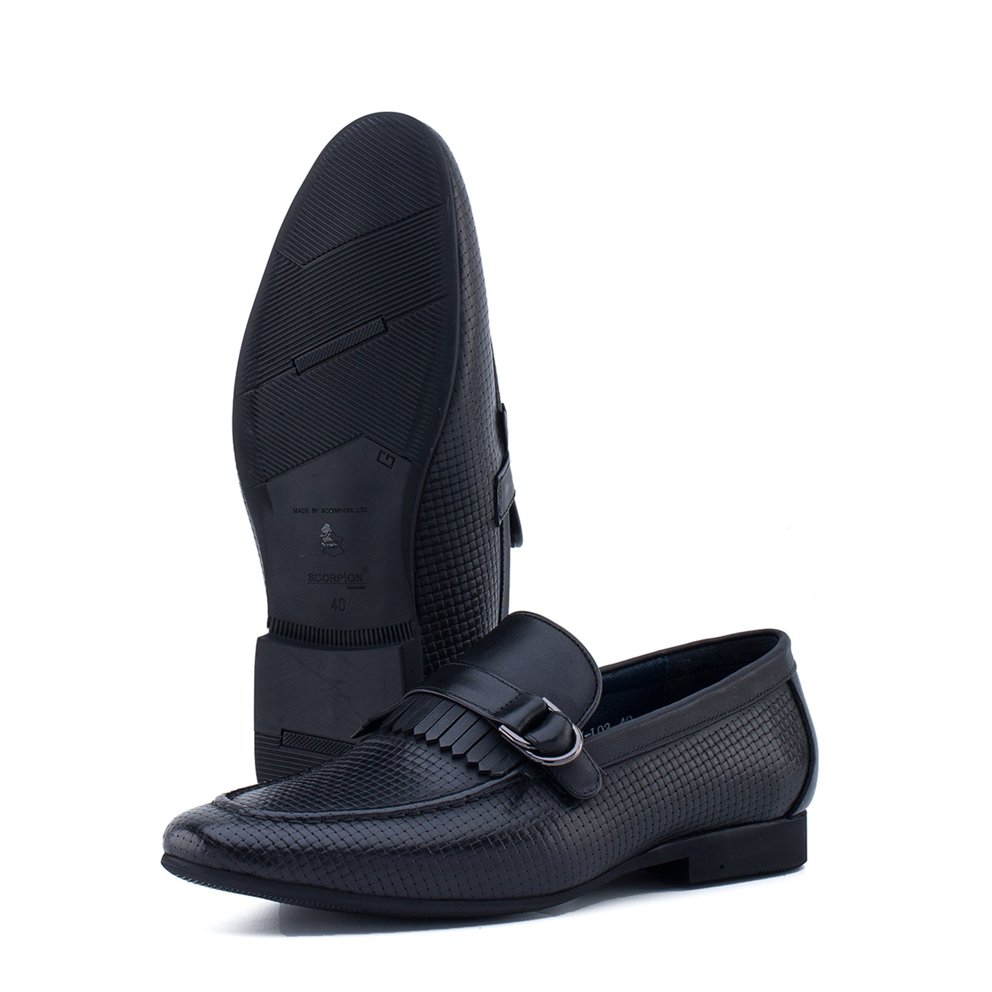 Giày Loafer Nam Đen 28A.43
