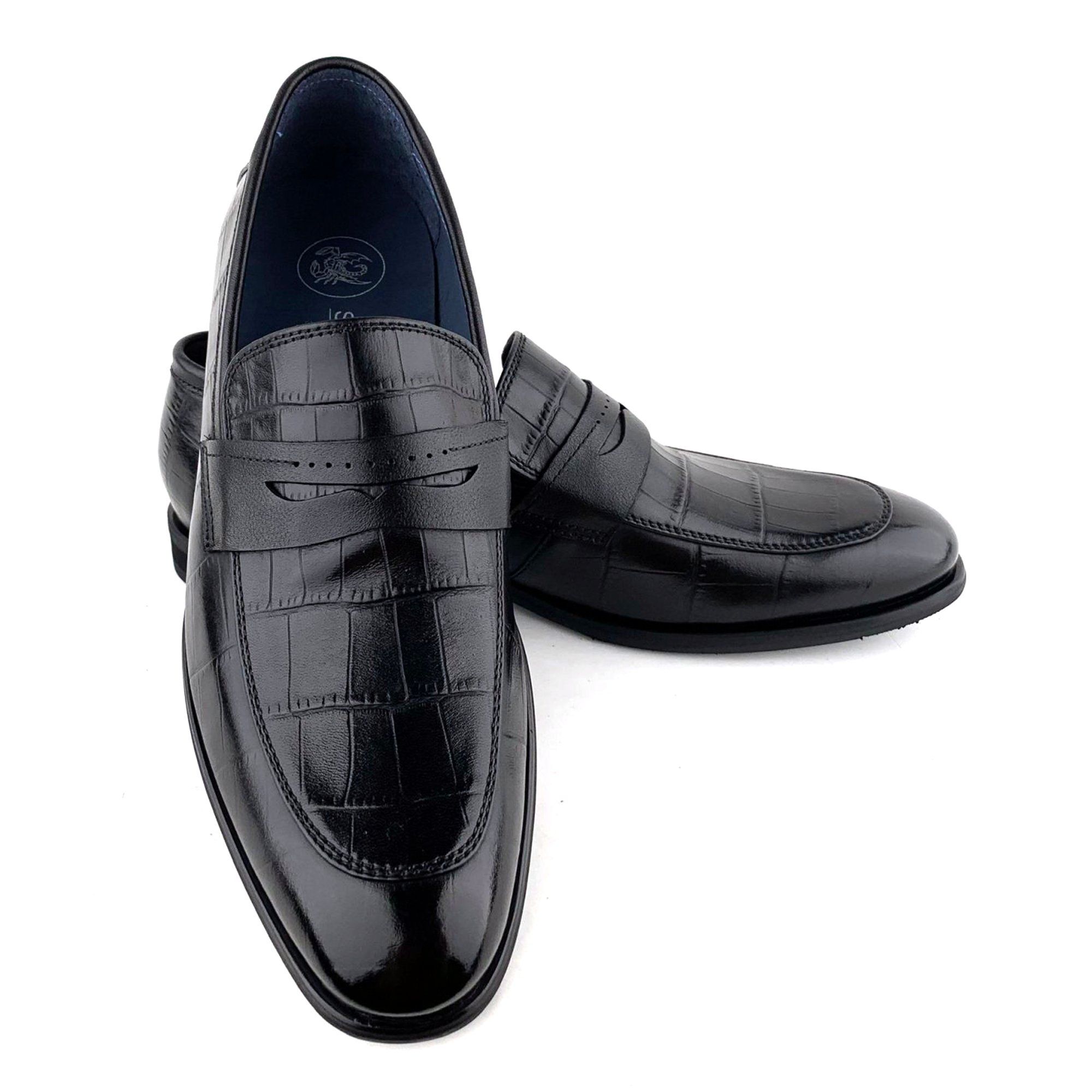 Giày Loafer Nam Đen 28G.1