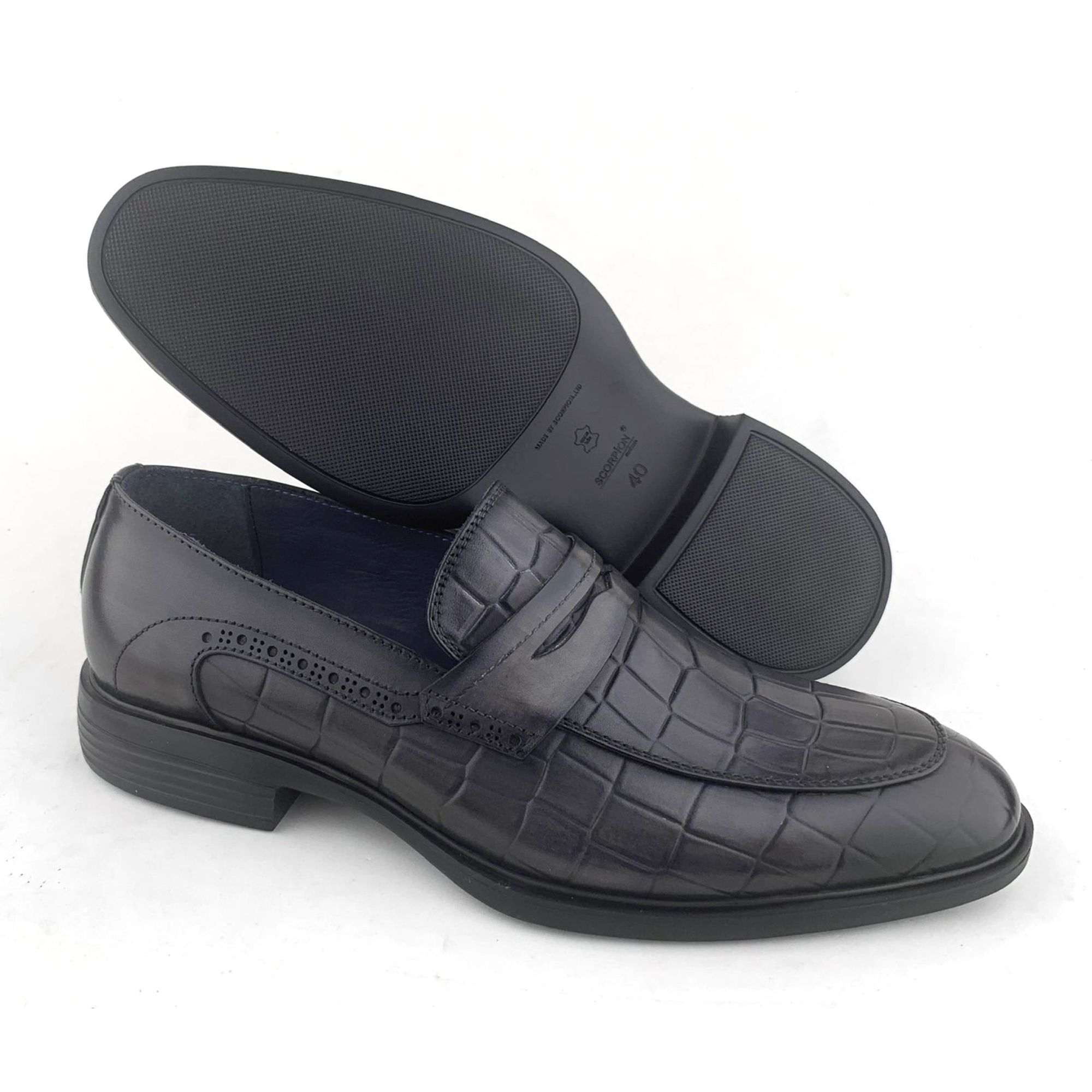 Giày Loafer Nam Đen 28G.9
