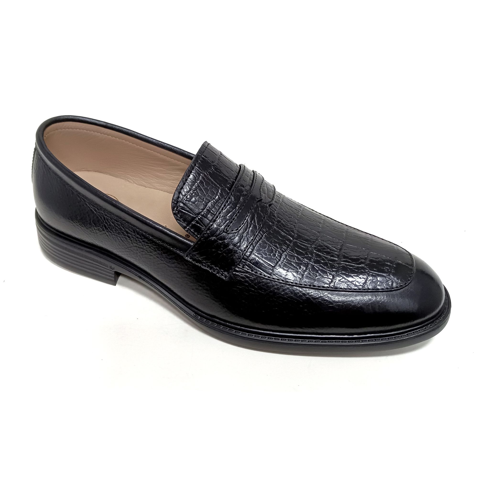 Giày Loafer Nam Đen 28MC.1