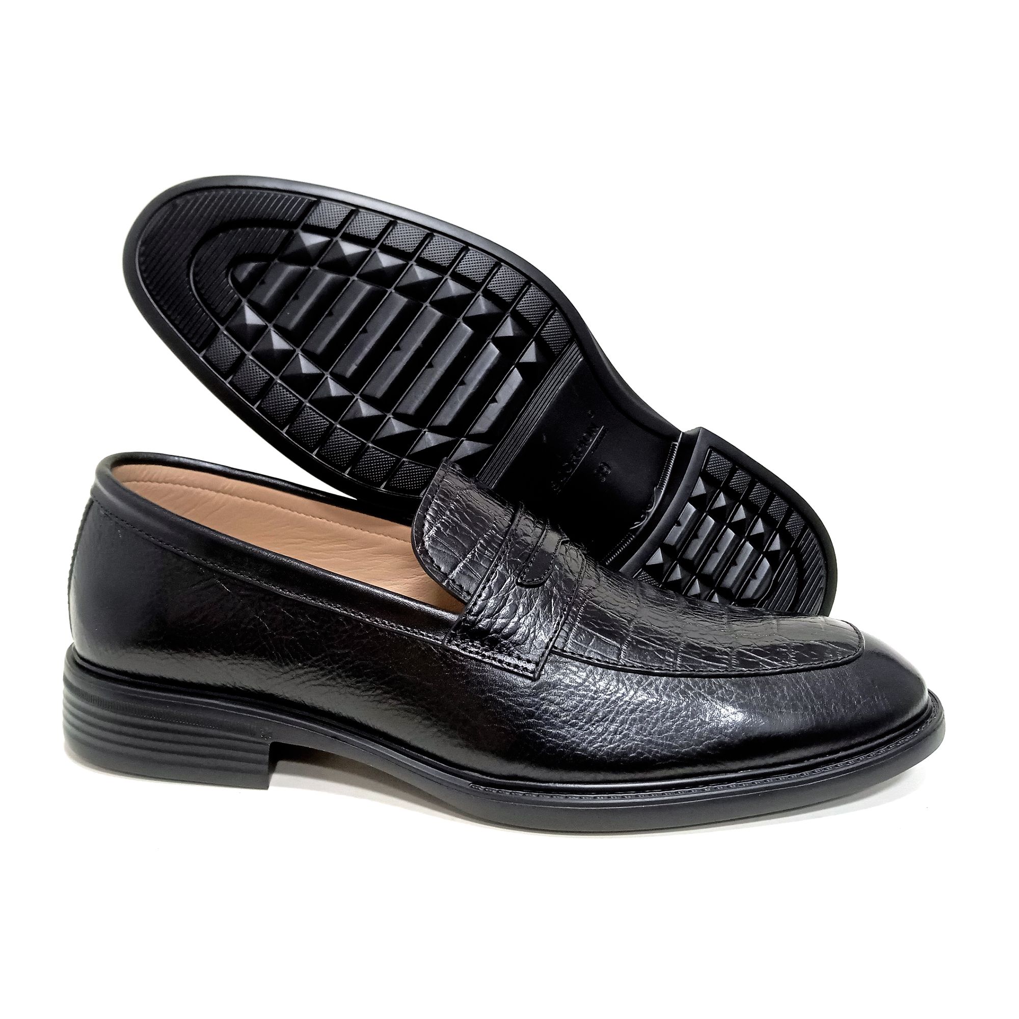 Giày Loafer Nam Đen 28MC.1