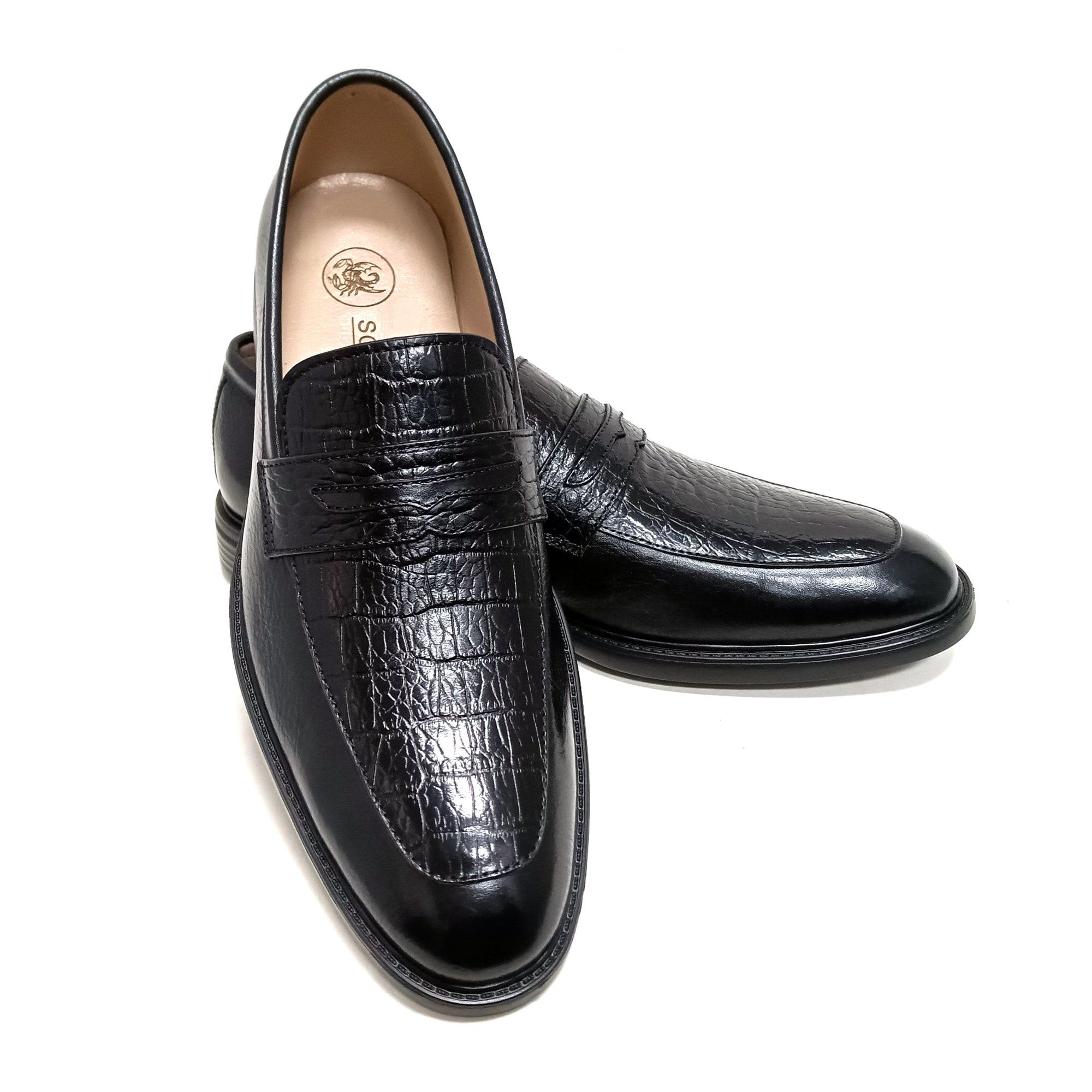 Giày Loafer Nam Đen 28MC.1